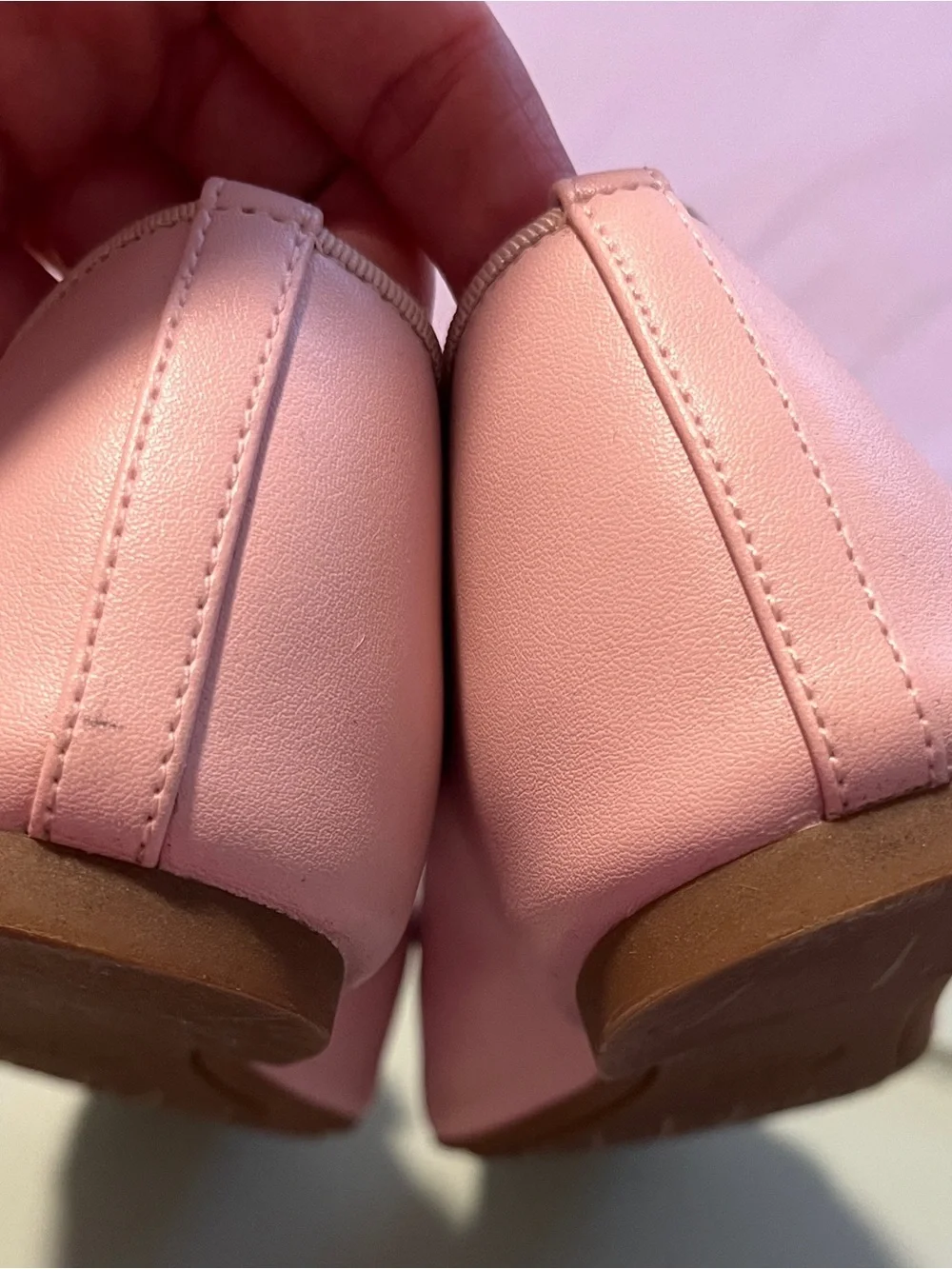 Michael Kors Light Pink Bow Quilted Insole Ballet Flats